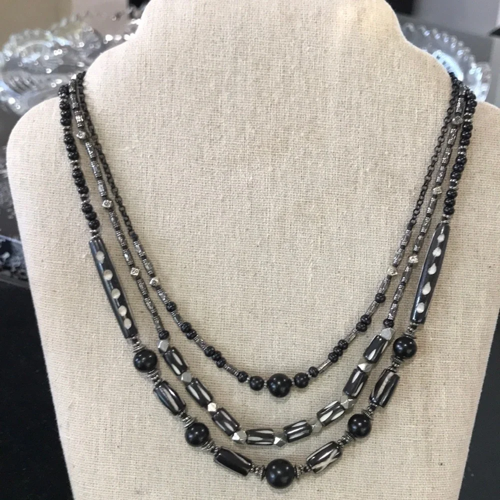 Chan Luu 3 Strand Beaded Necklace - Picture 1 of 7